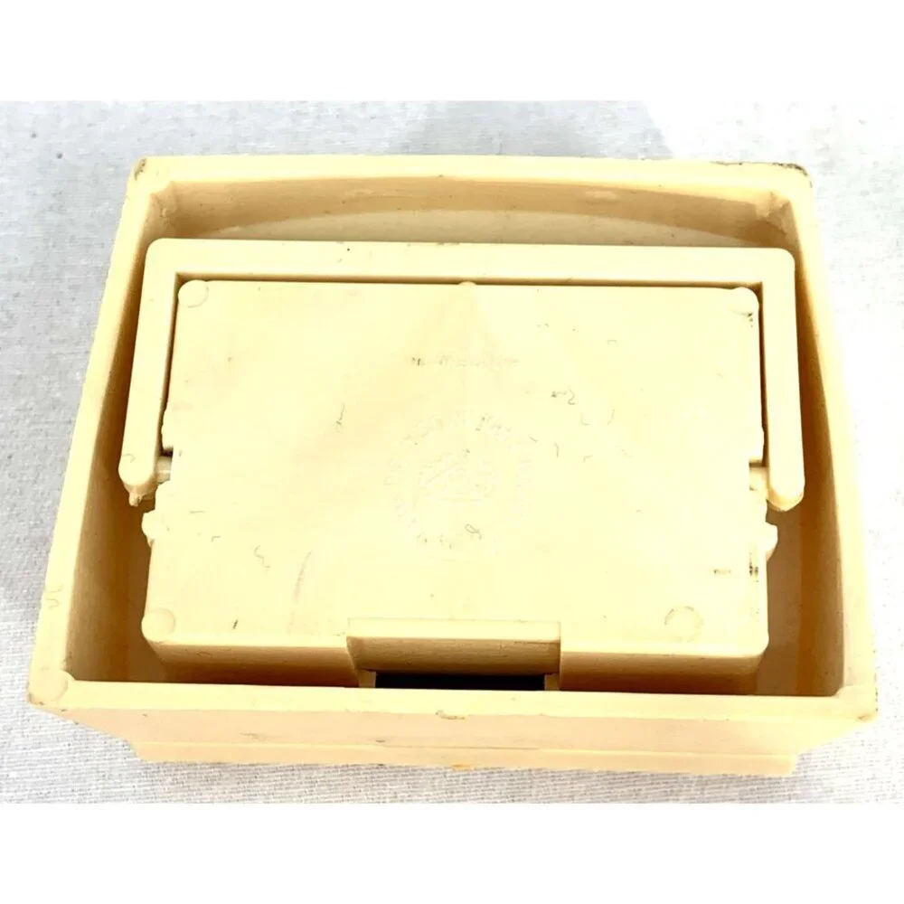 Rocket Jewelry Box Plastic Presentation Ring Box Cream Black Velvet 3